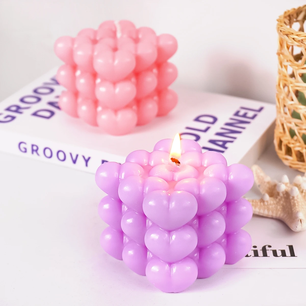 Soap Making Gel - Силиконовая форма для свечей Love Bubble: