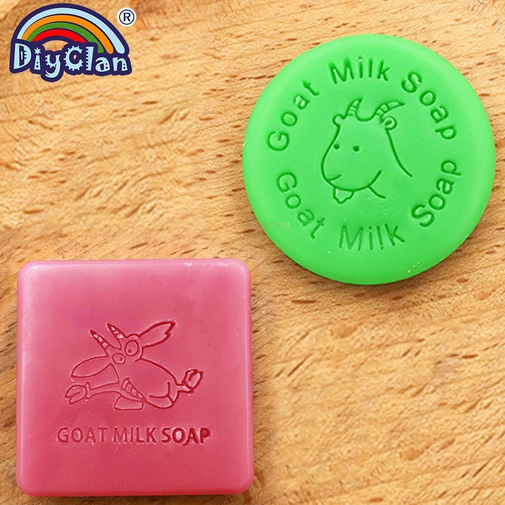 Soap Making Goats Milk - 2 вида акриловых штампов для мыла