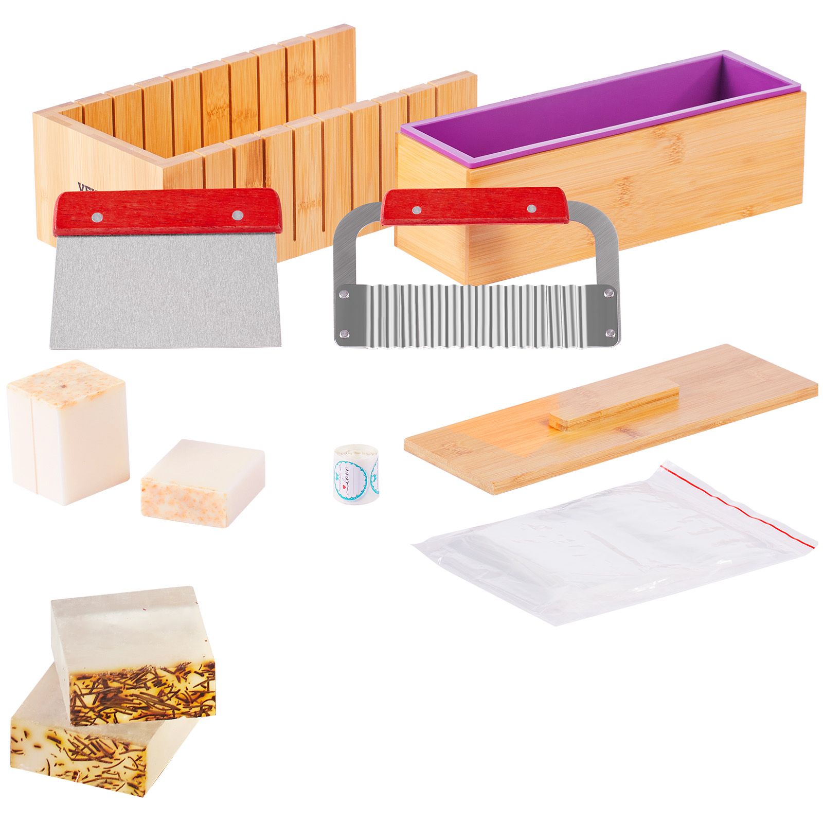 Soap Making Equipment For Beginners - Набор для изготовления мыла VEVOR: бамбуковая
