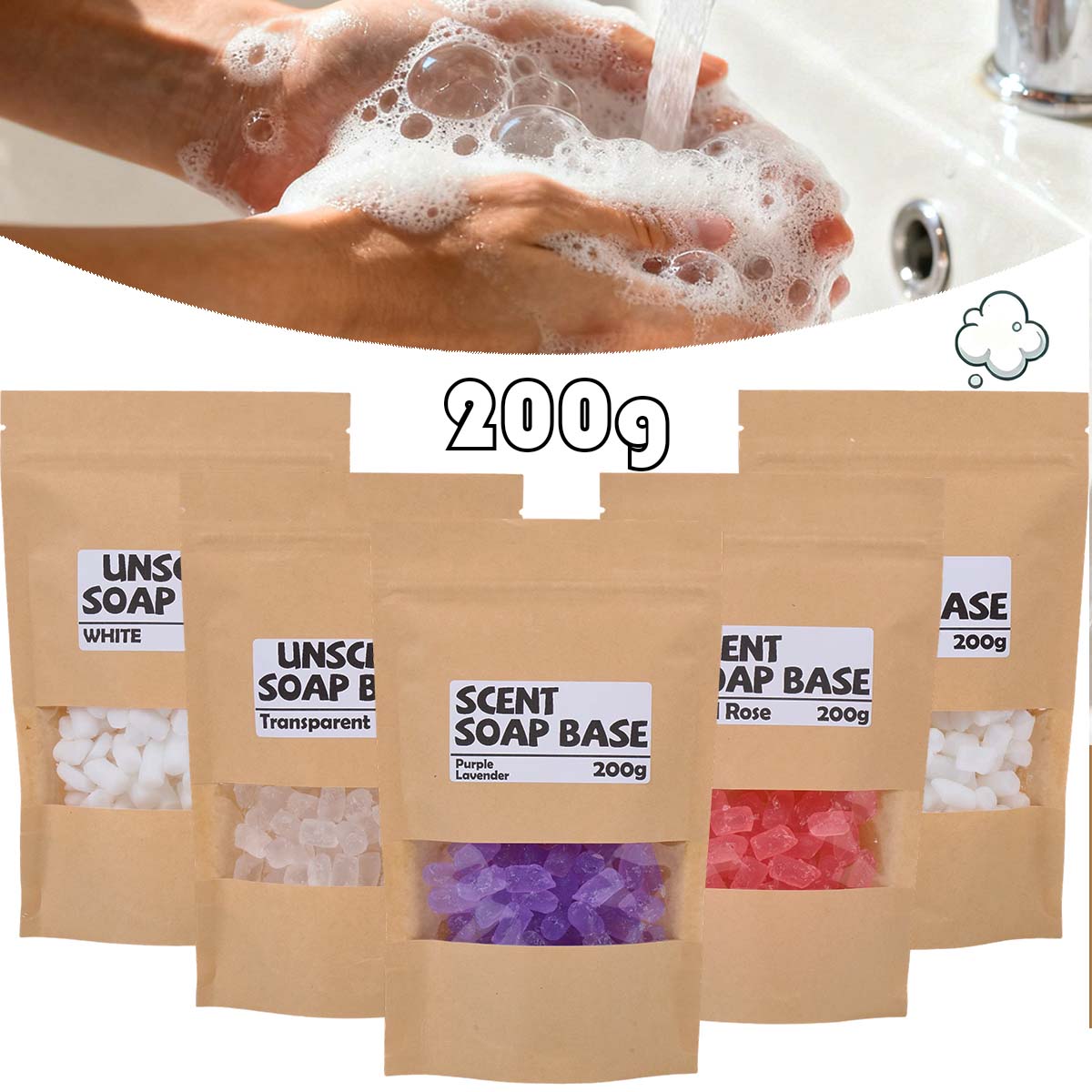 200 г ароматизированная основа – обзор и цена Soap Making Goats Milk